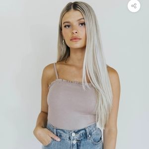 NWT Kittenish Gianna Taupe Bodysuit